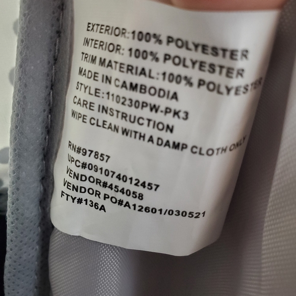 Eastsport 18.5" Rally Sport Black & White Polka Dot Backpack w Tech Pocket NWT - Picture 9 of 14